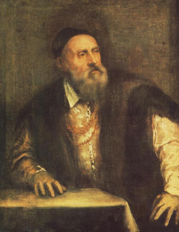 TIZIANO Vecellio Self-Portrait rw